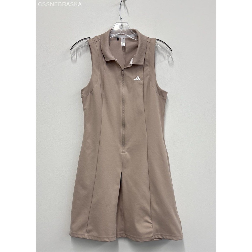 Adidas Wonder Taupe(Beige) Go-To Twistknit Dress - Size S
